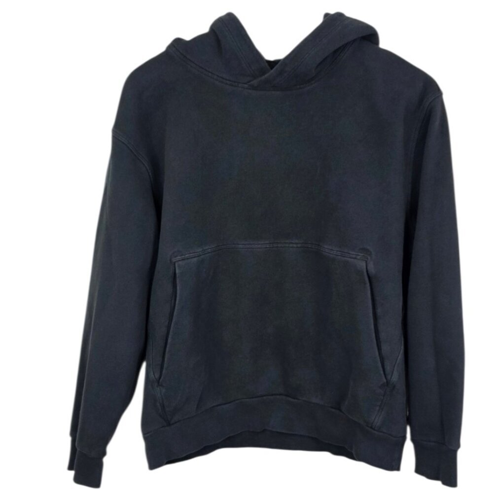 Lululemon Men's Steady State Pullover Hoodie, Black, Cotton Fleece, Size XS